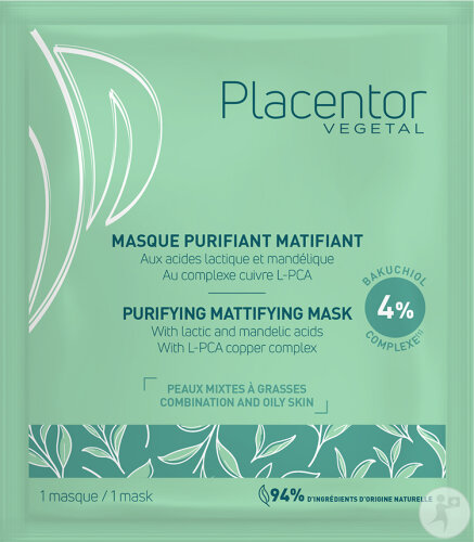 Placentor Vegetal Masque Purifiant Matifiant 25g