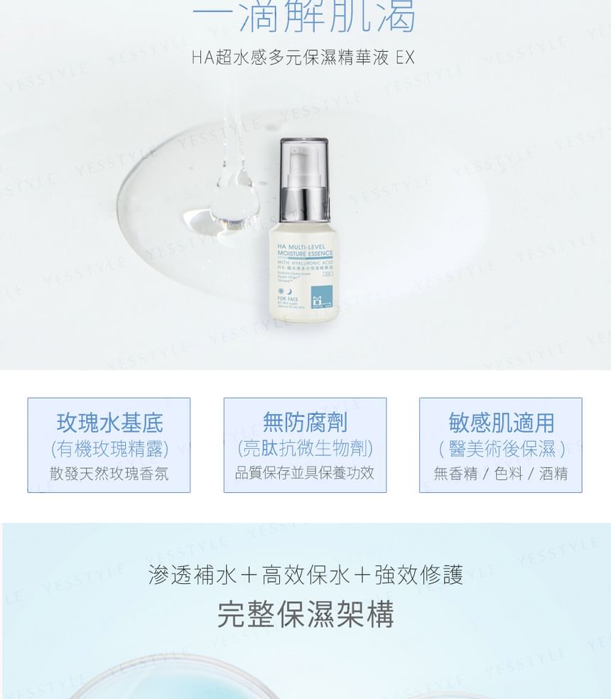 MOMUS - HA Moisture Essence EX op meerdere niveaus