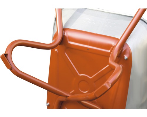 CAPITO Professionele Bouwkruiwagen EXPORT 85 Liter Platte Laadbak, Luchtband met Blokprofiel en Stalen Velg incl. Ergonomische Beukenhouten Handgrepen