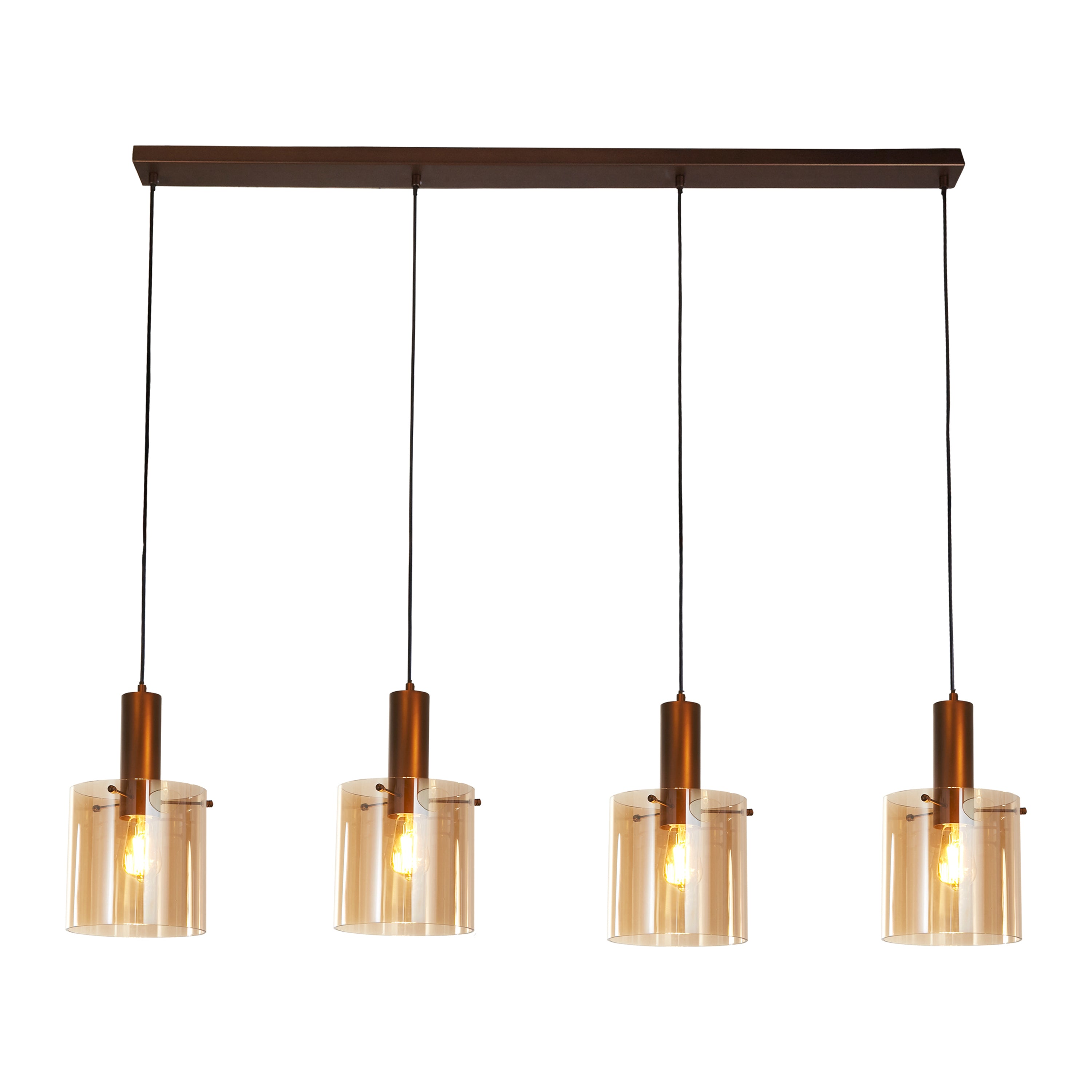 Searchlight Sweden Hanglamp 4-lichts Ã 22 cm - Mocha