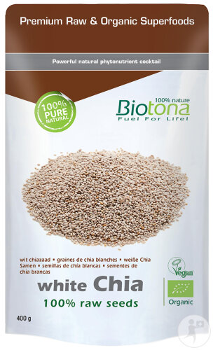 Biotona White Chia Raw Seed Sachet 400g