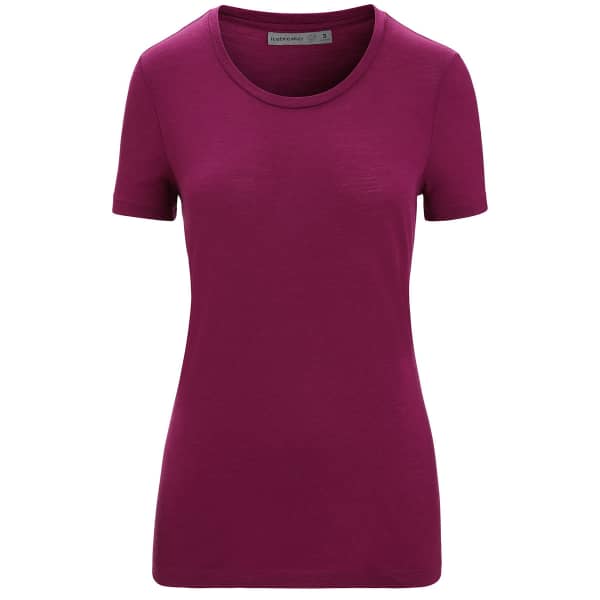 T-shirt randonnée ICEBREAKER W TECH LITE II SS TEE GO BERRY