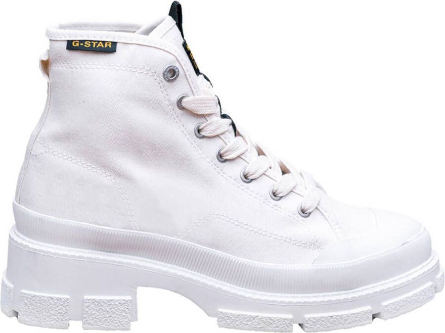 G-STAR Aefon II Mid CVS W Veterschoenen Hak Gebroken wit