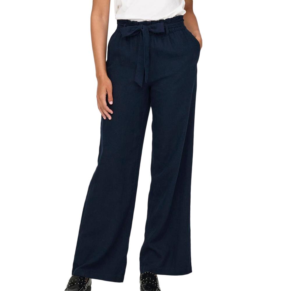 JDY Pantalon Marine Femme JDY Linen