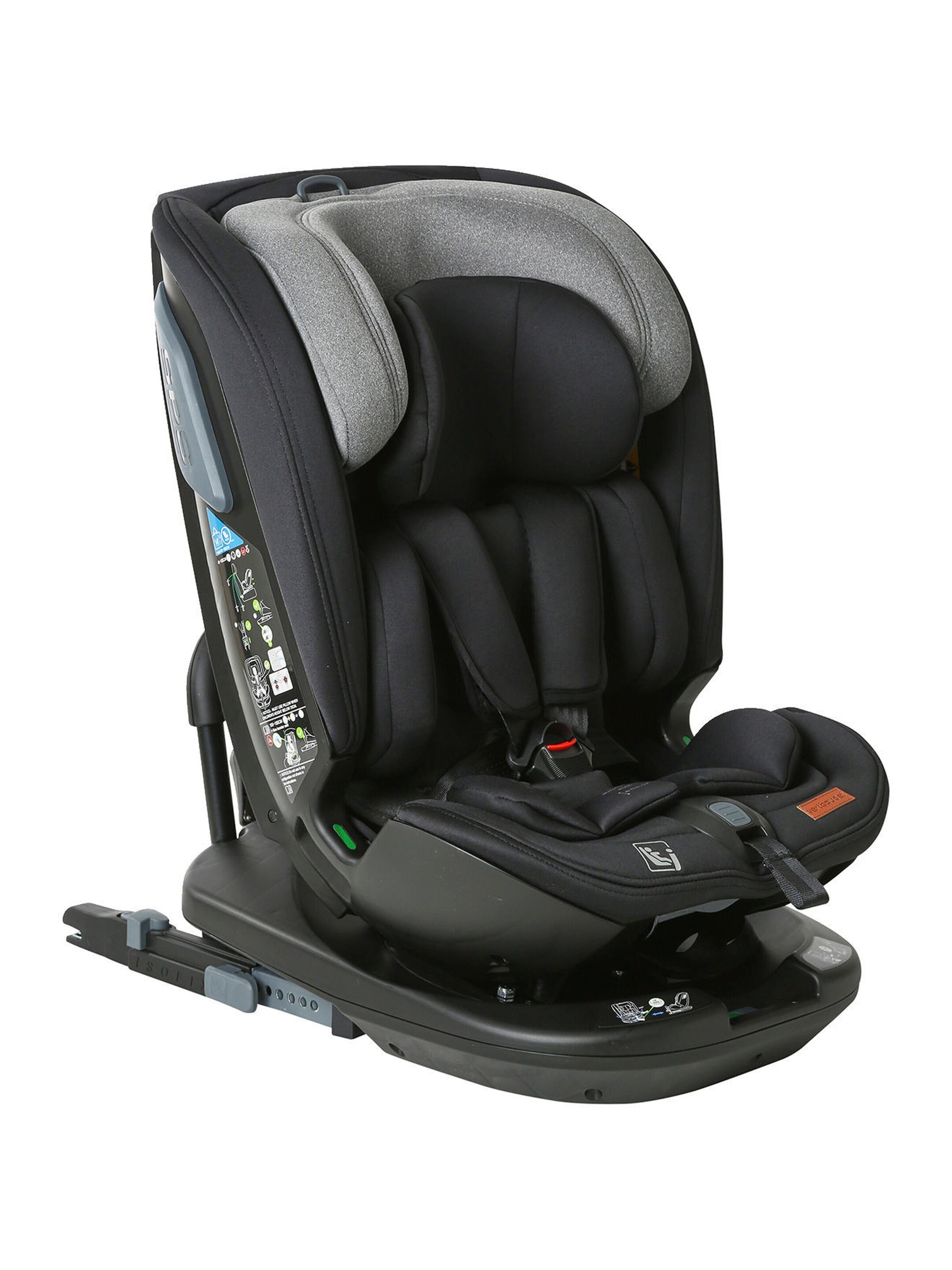 Vertbaudet Drehbarer i-Size-Kindersitz ROLL&SIT, 40-150 cm bzw. Gr. 1/2/3 pack schwarz