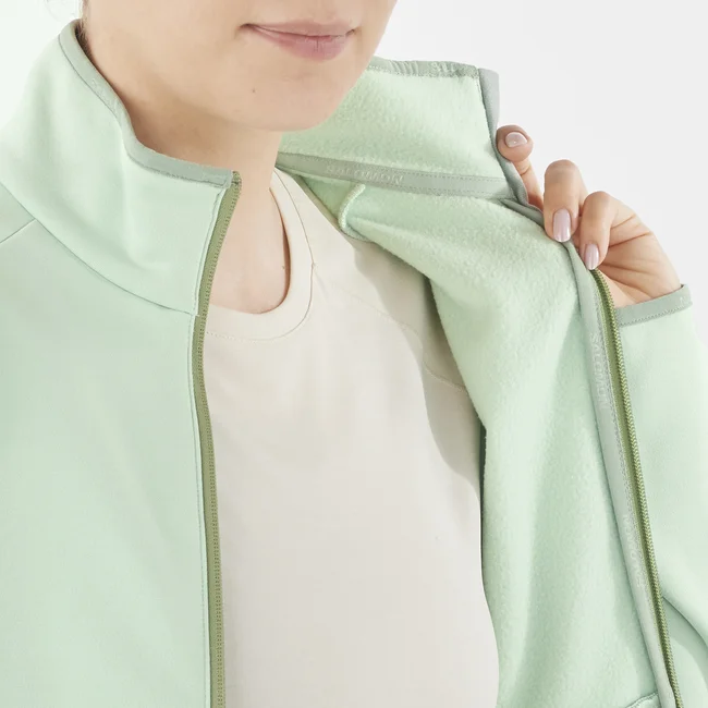 ESSENTIAL WARM  Midlayer-Jacke mit durchgehendem Reißverschluss Damen