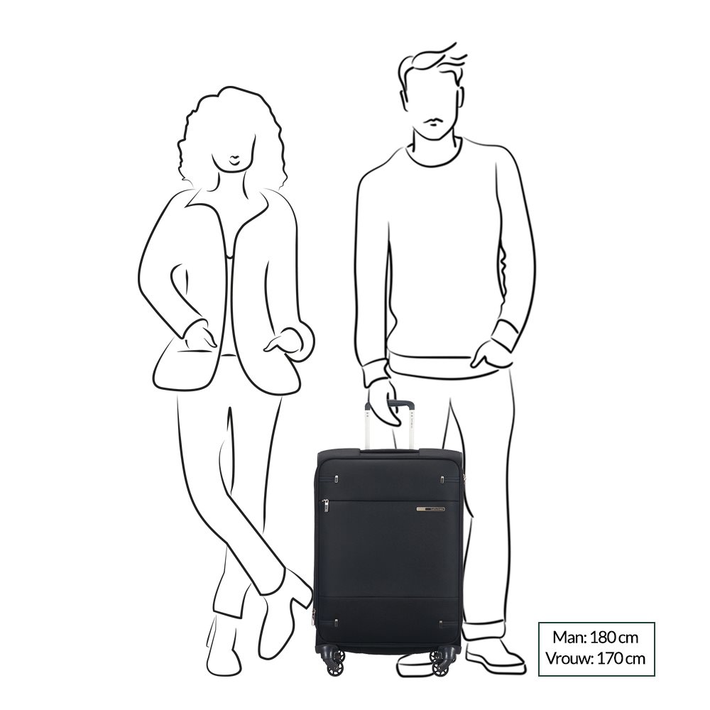 Samsonite Base Boost Spinner 66 Expandable black