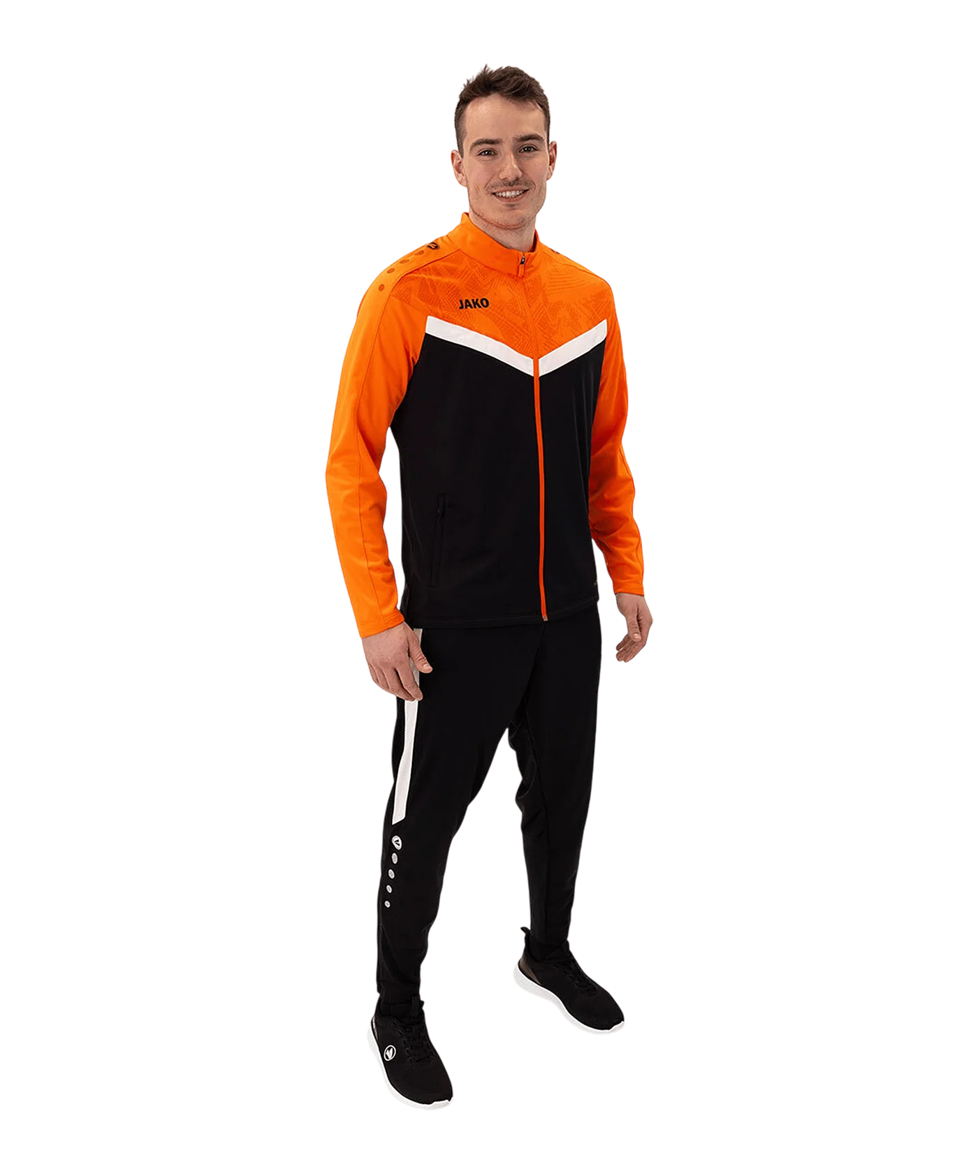 JAKO Iconic Polyester Jacke Schwarz F807