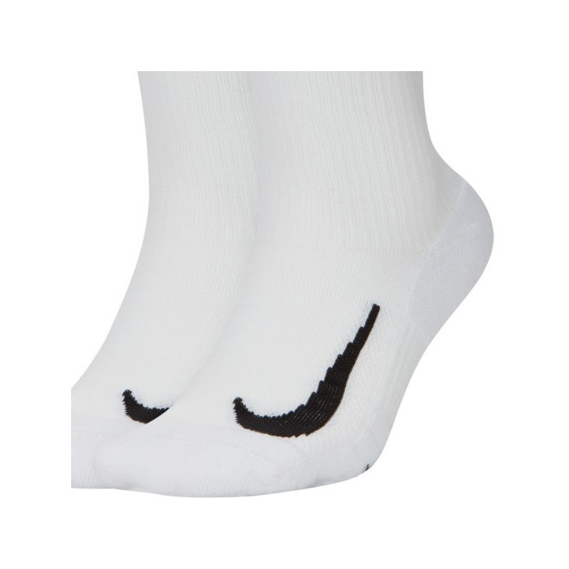 Chaussettes tennis NikeCourt x2 Multiplier Cushioned (blanc)