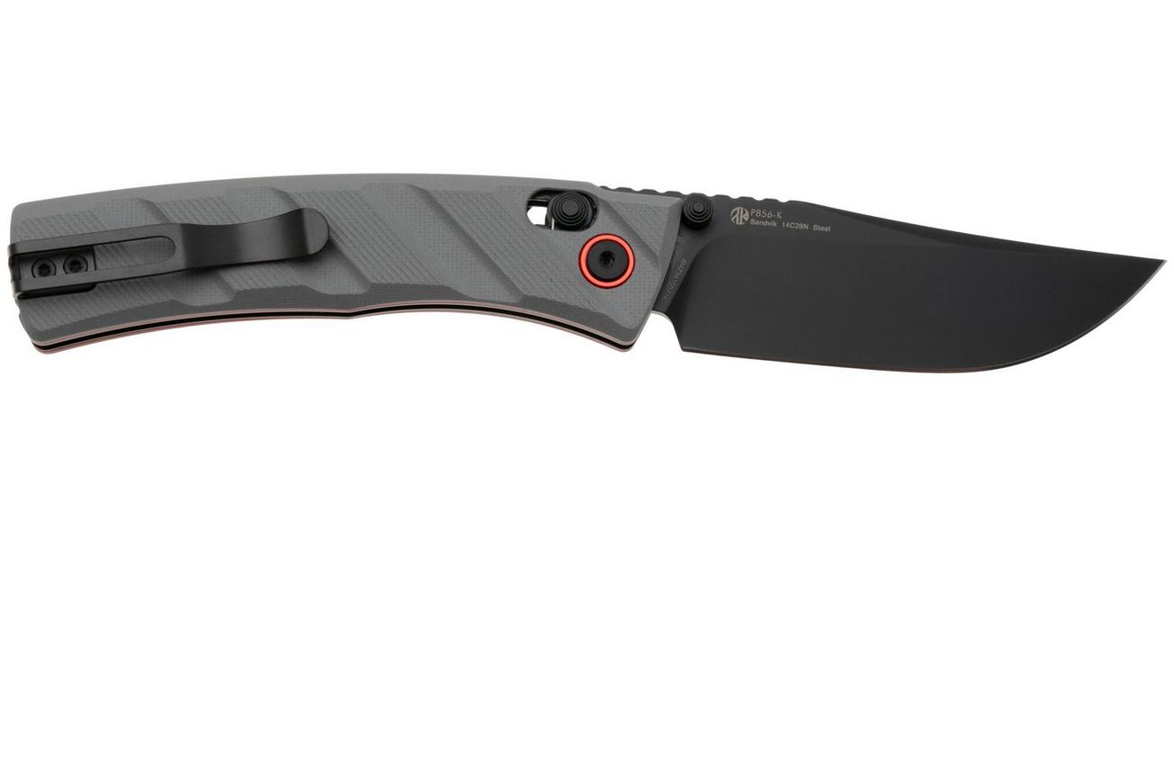 Ruike P856-K PVD 14C28N, Gray G10, zakmes