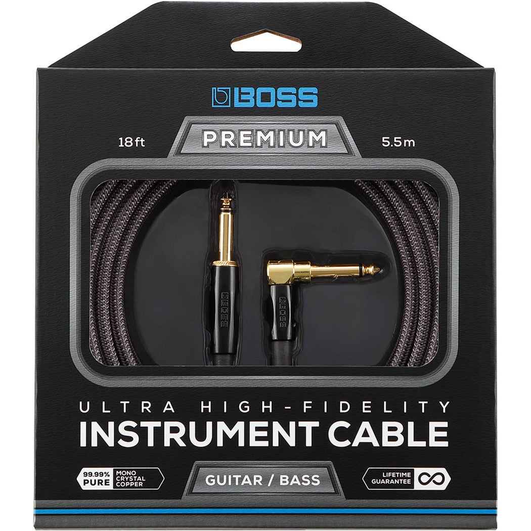 Boss BIC-P18A Premium instrumentkabel recht-haaks 5.5 meter