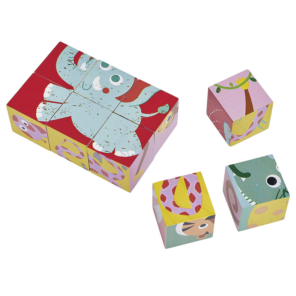 Puzzle cube x9 en bois