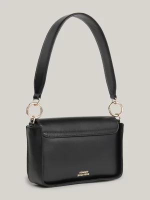 Bolsa transversal média TH Crest em couro