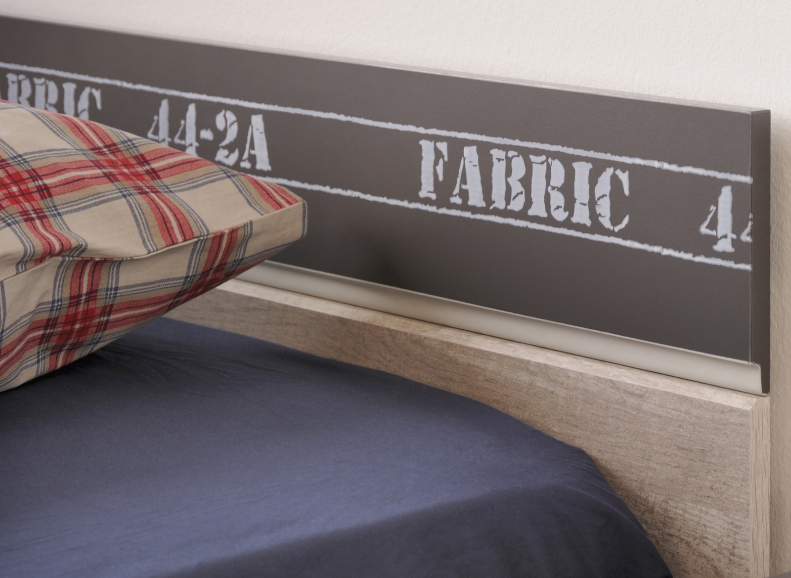 5-teiliges Jugendzimmer-Set FABRIC 13 - Esche - grau