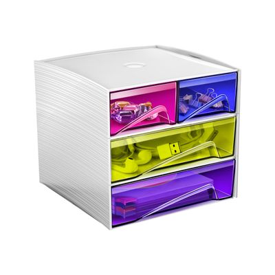 CEP MyCube Happy - Module de classement 4 tiroirs - multicolore