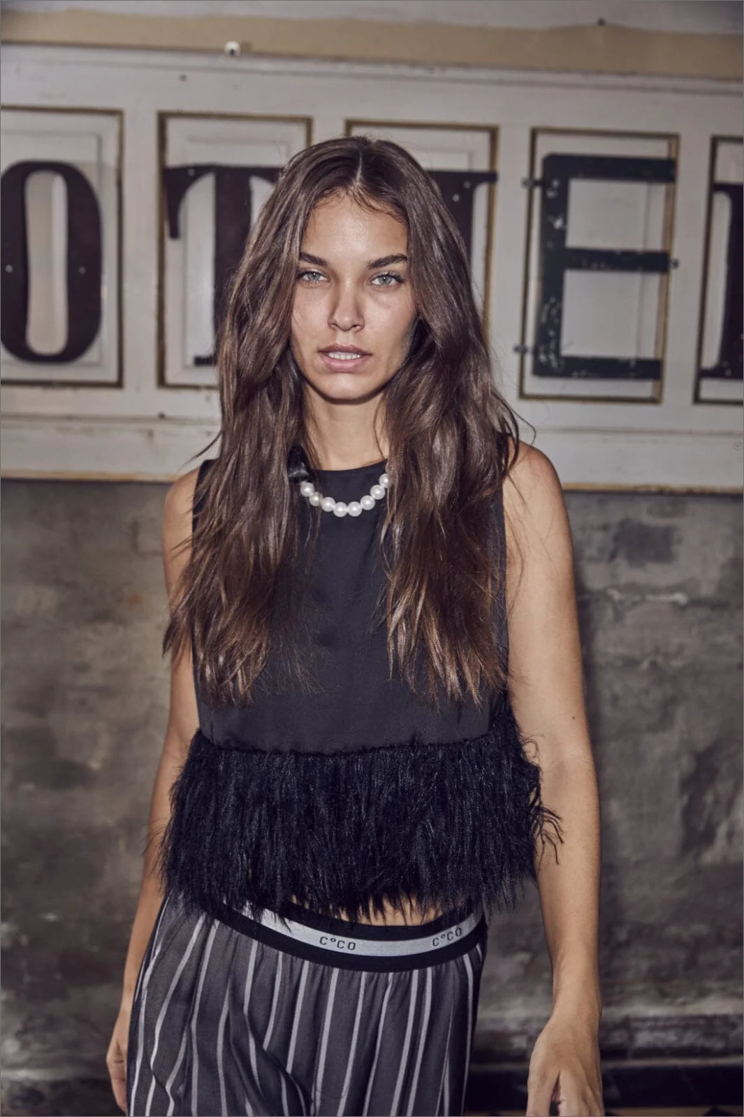 Co´Couture Adnacc Feather Top 35666 96 black