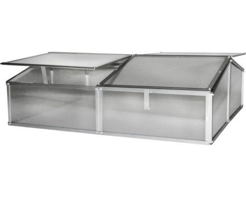 Kweekkas Vitavia Gaia 2x 120x100x26/39 cm aluminium