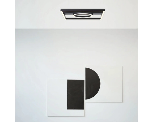 LED plafondlamp 24 W 2700 lm 3000 KB 40 cm Maureen zwart
