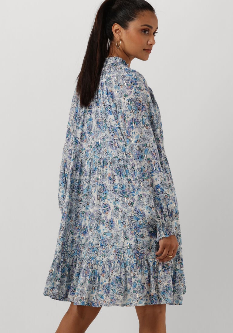 SUNCOO blauwe suncoo mini jurk carole