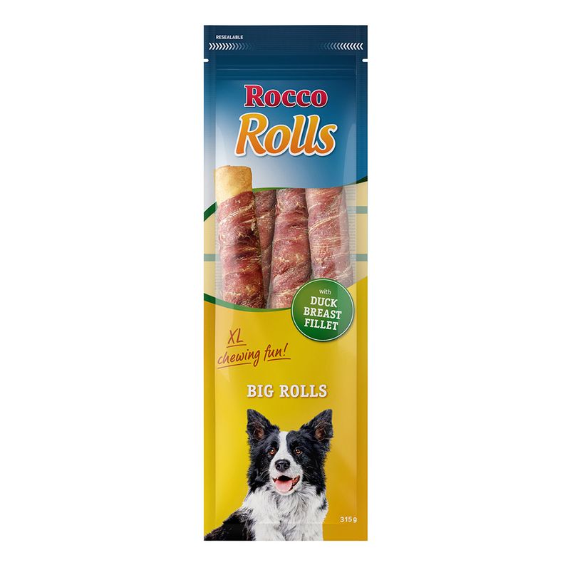Rocco Big Rolls Bâtonnets à mâcher XL pour chien
