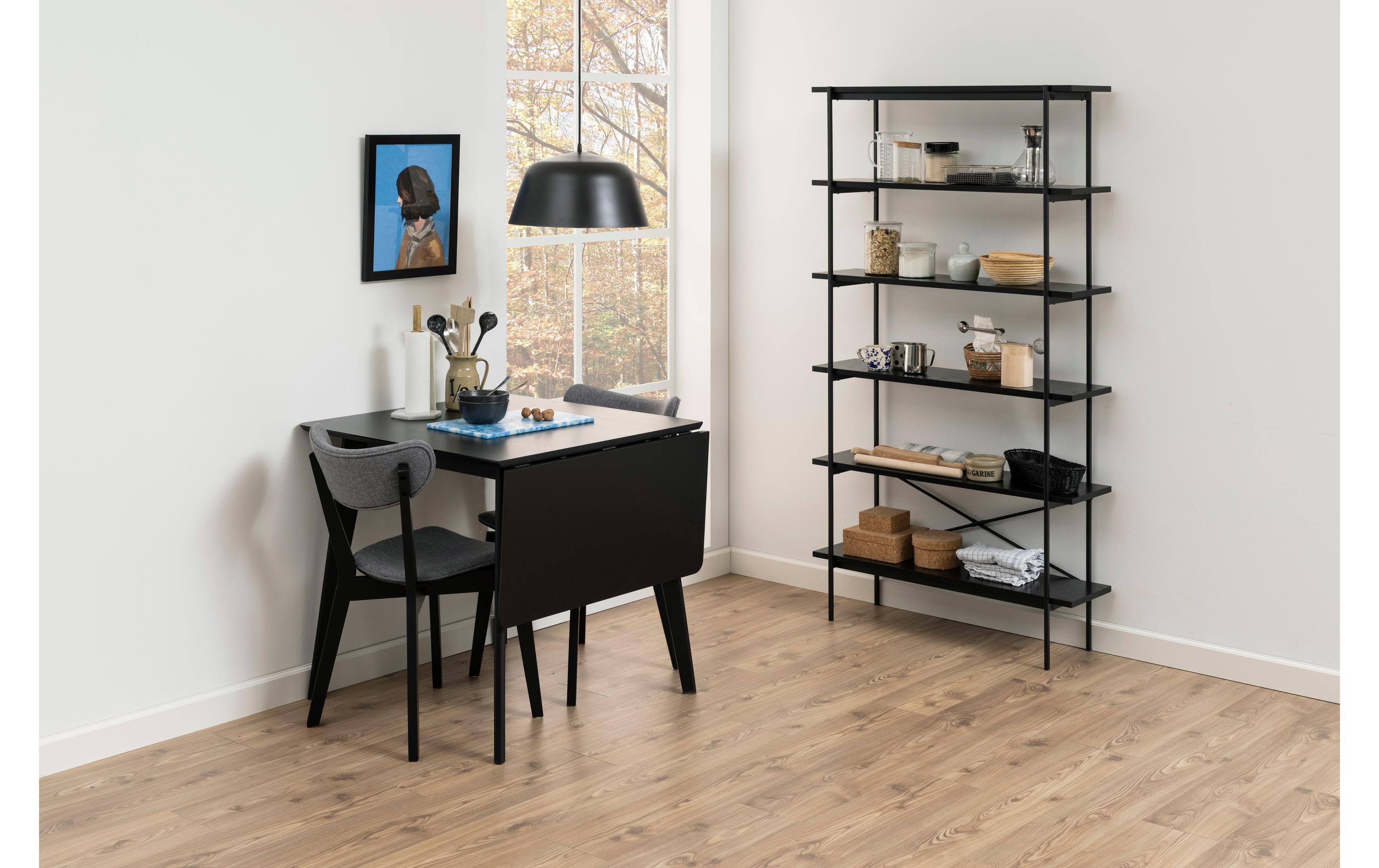Tisch Roxby Schwarz<br>Esstisch mit Verlängerung