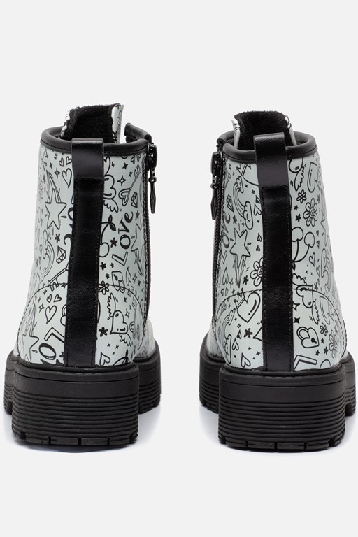 Skechers Gravlen Hi Veterboots wit Synthetisch