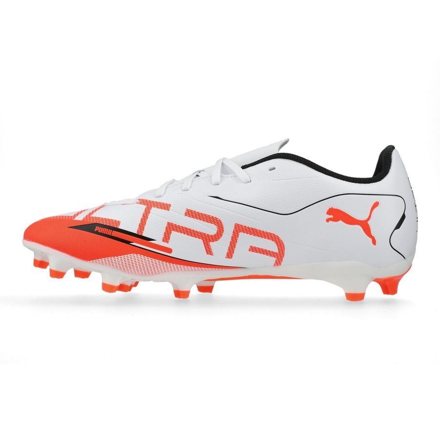 PUMA Ultra 5 Play FG/AG Unlimited - Blanc/Noir/Glowing Red
