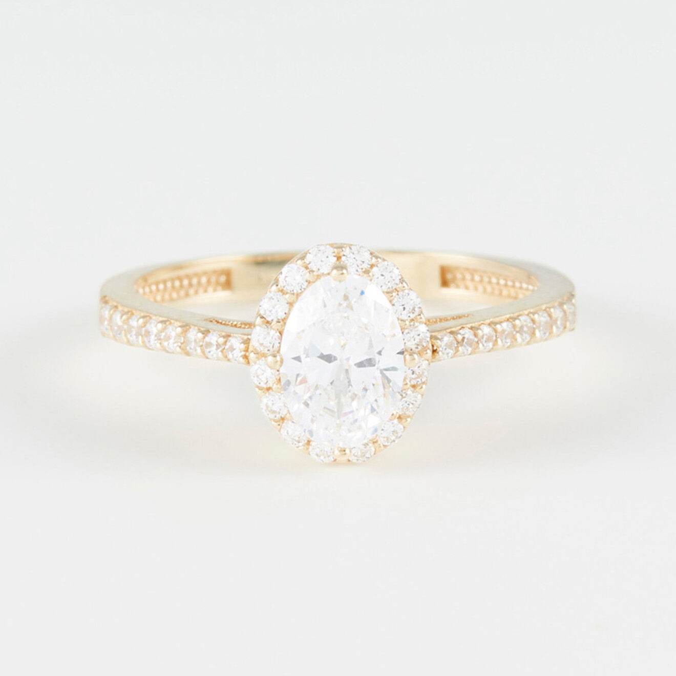 L'Or by Diamanta Bague Felicie Zirconium or jaune