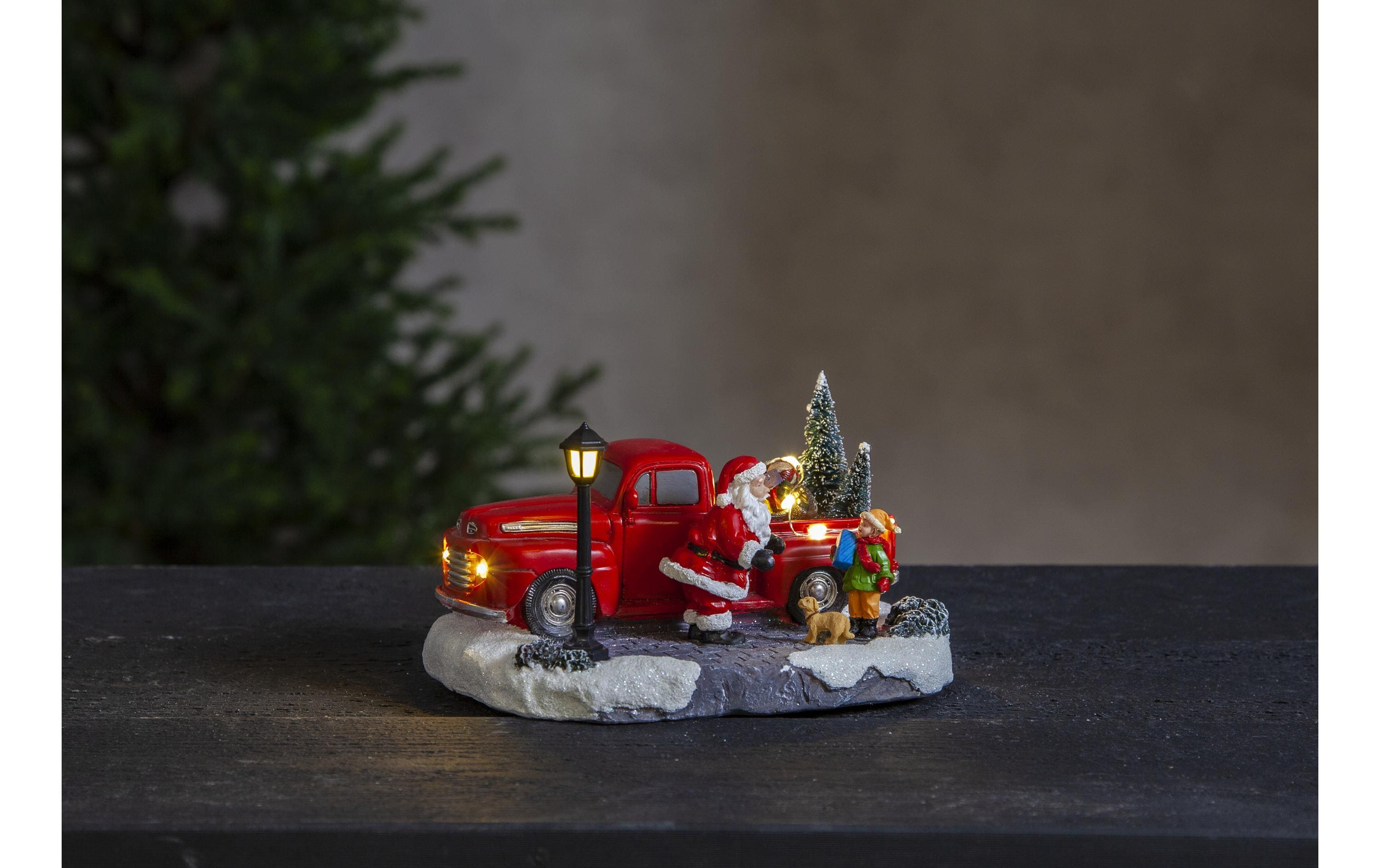 LED-Figur Merryville 9 LED, 20 cm, indoorWeihnachtsmann mit Kind