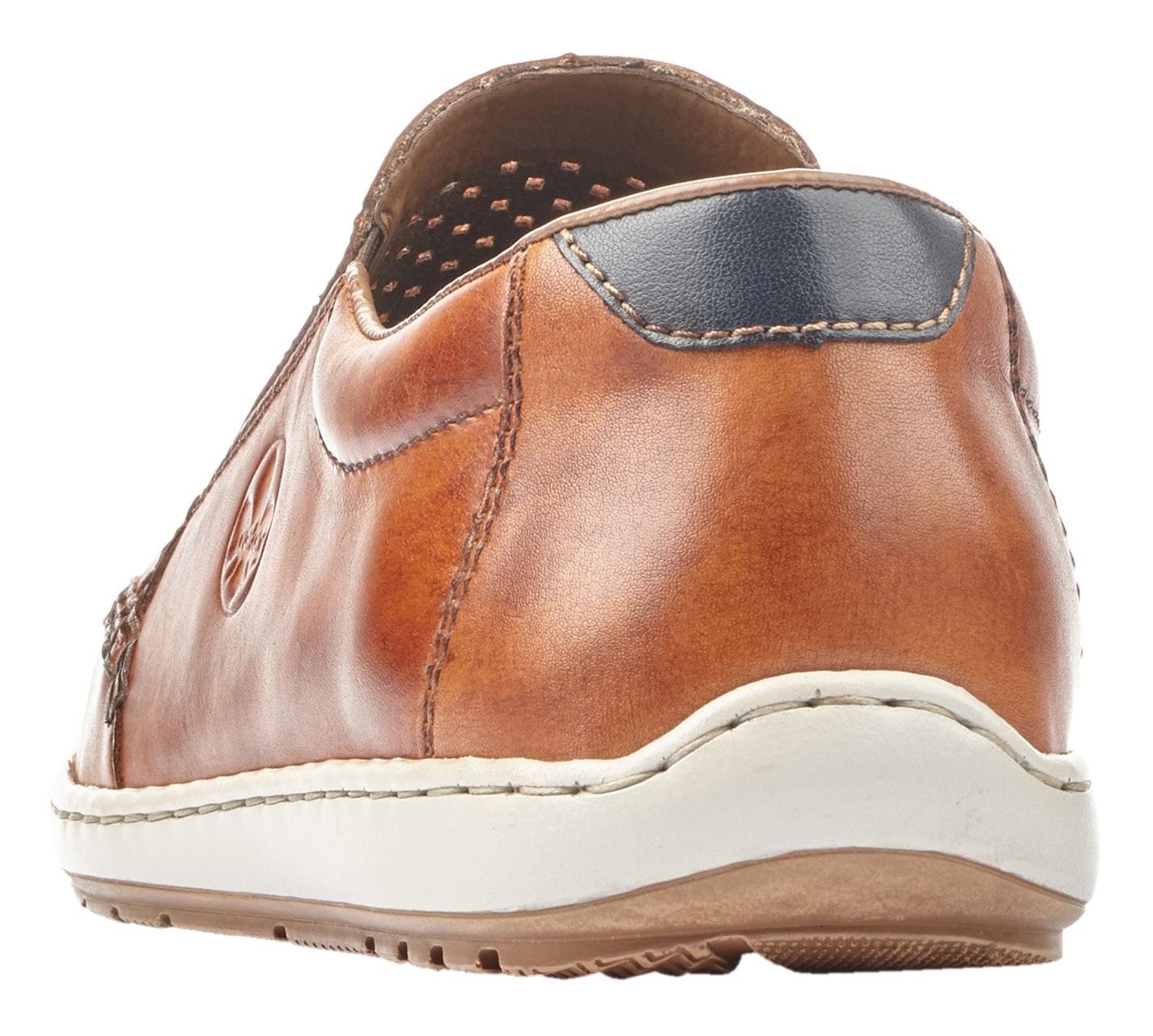 Rieker Slipper  Slip on Sneaker, Schlupfschuh, Loafer mit perforiertem Blatt