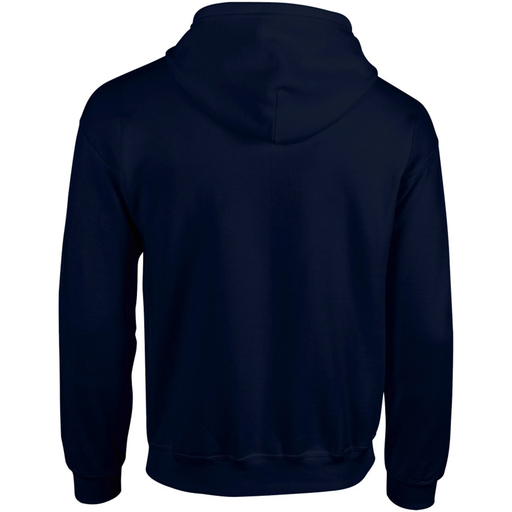 Moletom com capuz e zíper Gildan masculino, estilo esportivo/academia (azul)