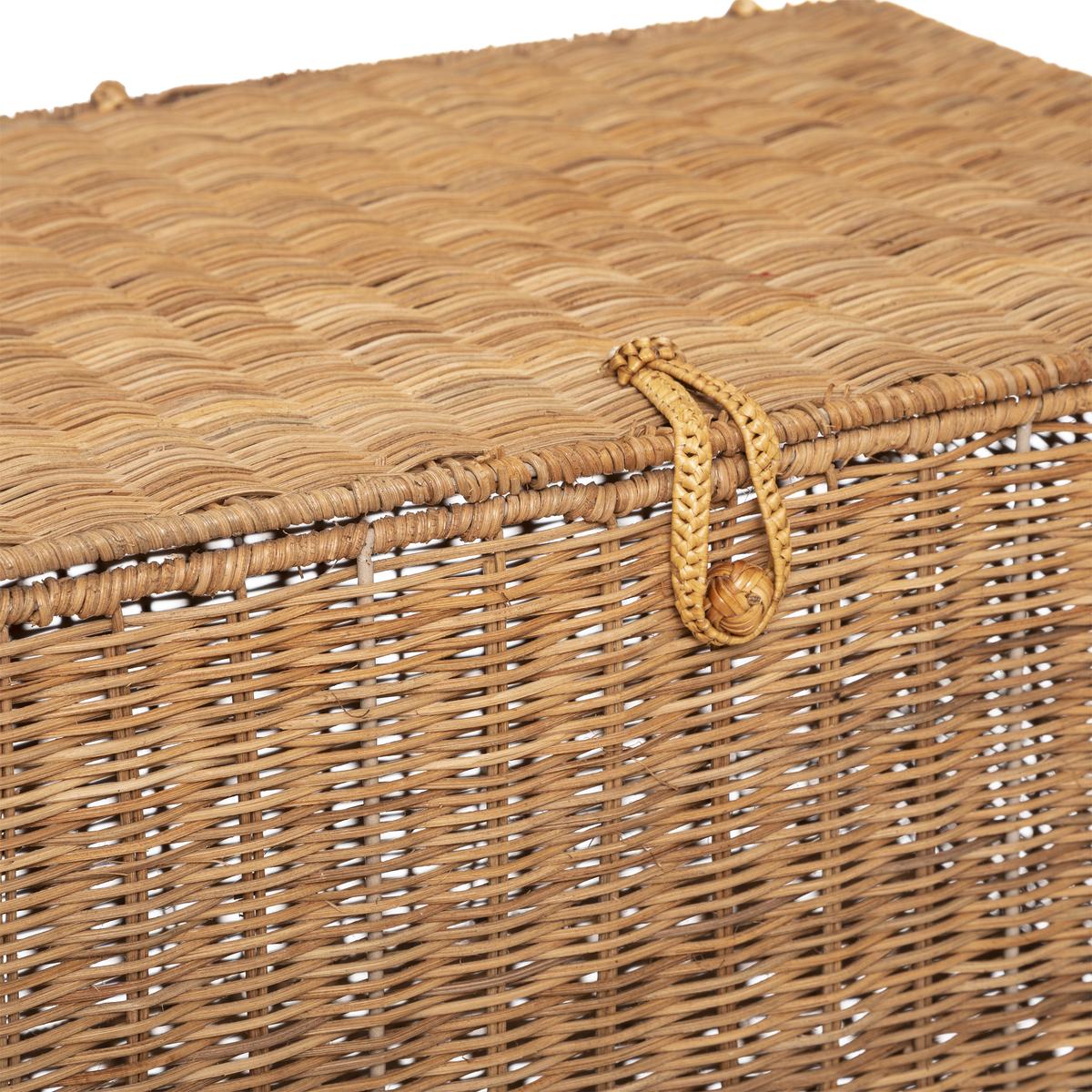 MALLE ROTIN CARMEN NATUREL D.50.5X36X29.5CM