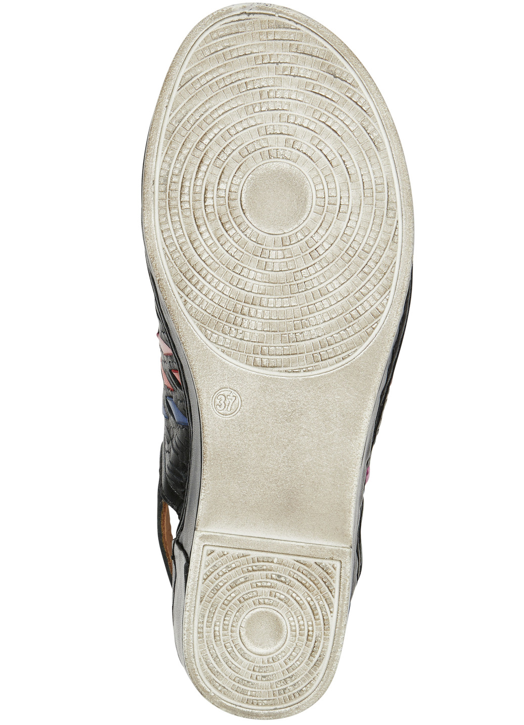 Gemini Sandalette mit raffinierten, bunten Flechtdurchzügen