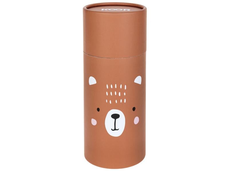 KOOR Trinkflasche Orsetto 260 ml Thermosflasche aus Edelstahl