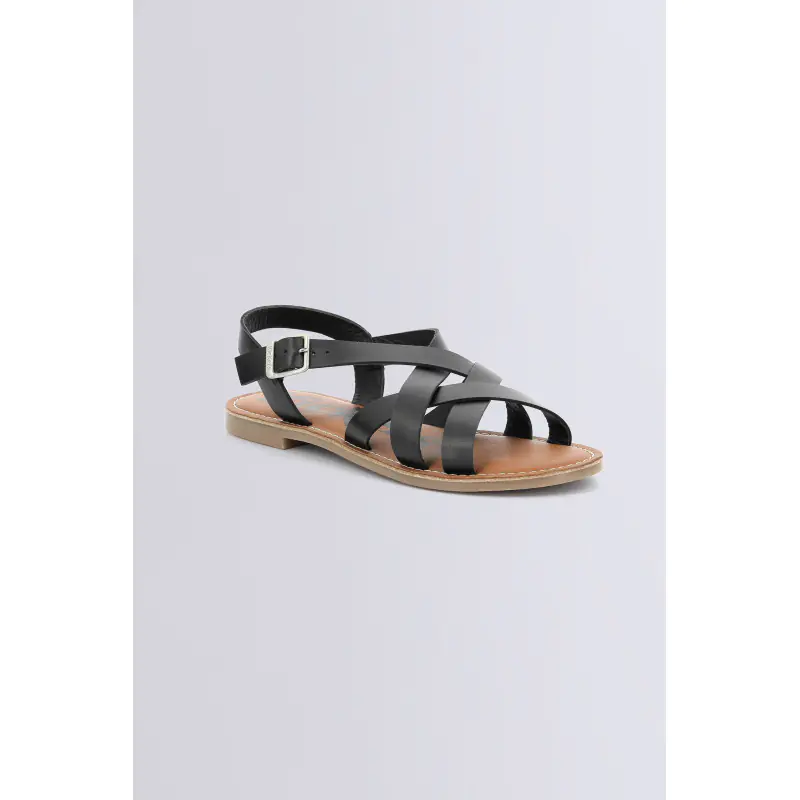 Kick diana Noir SANDALES Cuir Femme
