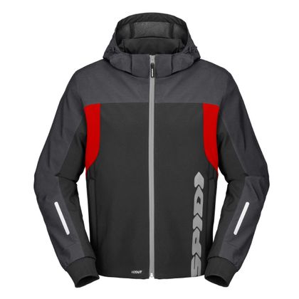 Blouson Spidi HOODIE H2OUT II - Gris / Rouge