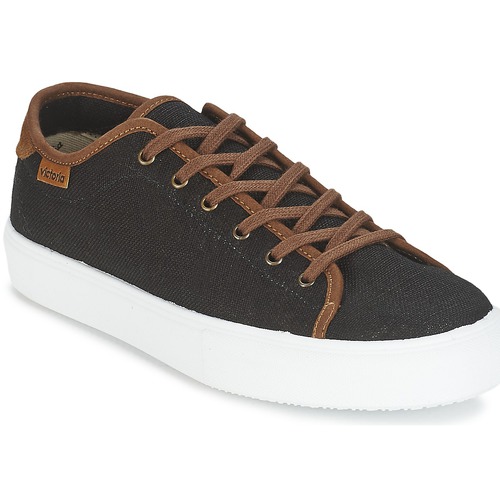 Victoria - BASKET LINO DETALLE MARRON - Noir / Marron