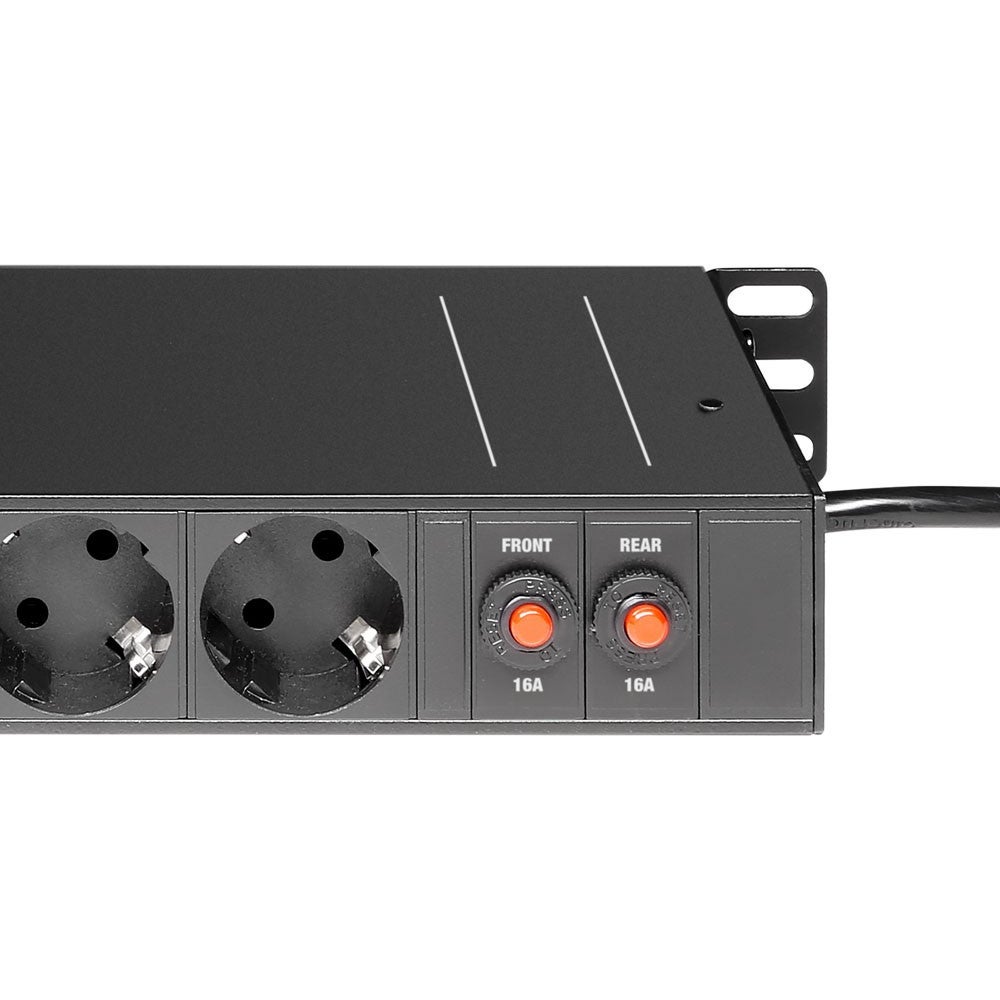 Adam Hall 874716 19 inch stroomverdeler 16-voudig