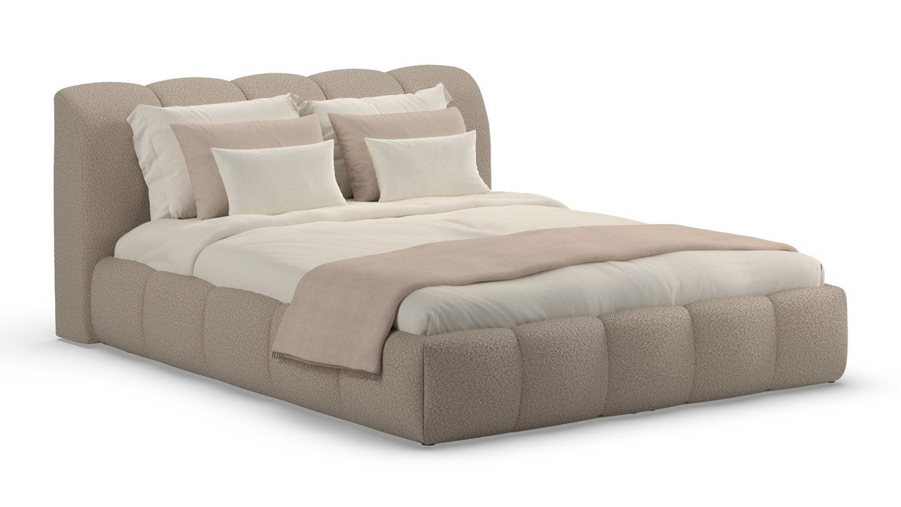 Bed Dune - Bold bouclé beige