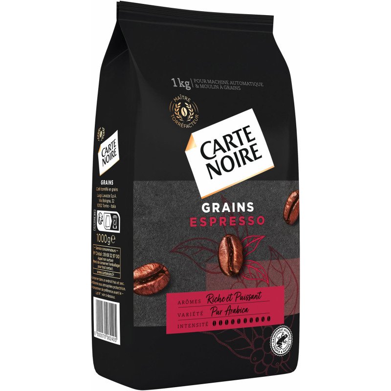 Café en grains Carte Noire Espresso 100 % Arabica - paquet de 1 kg