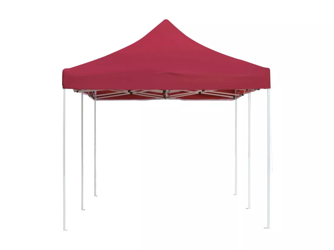 Tente de réception pliable Aluminium 6x3 m Bordeaux