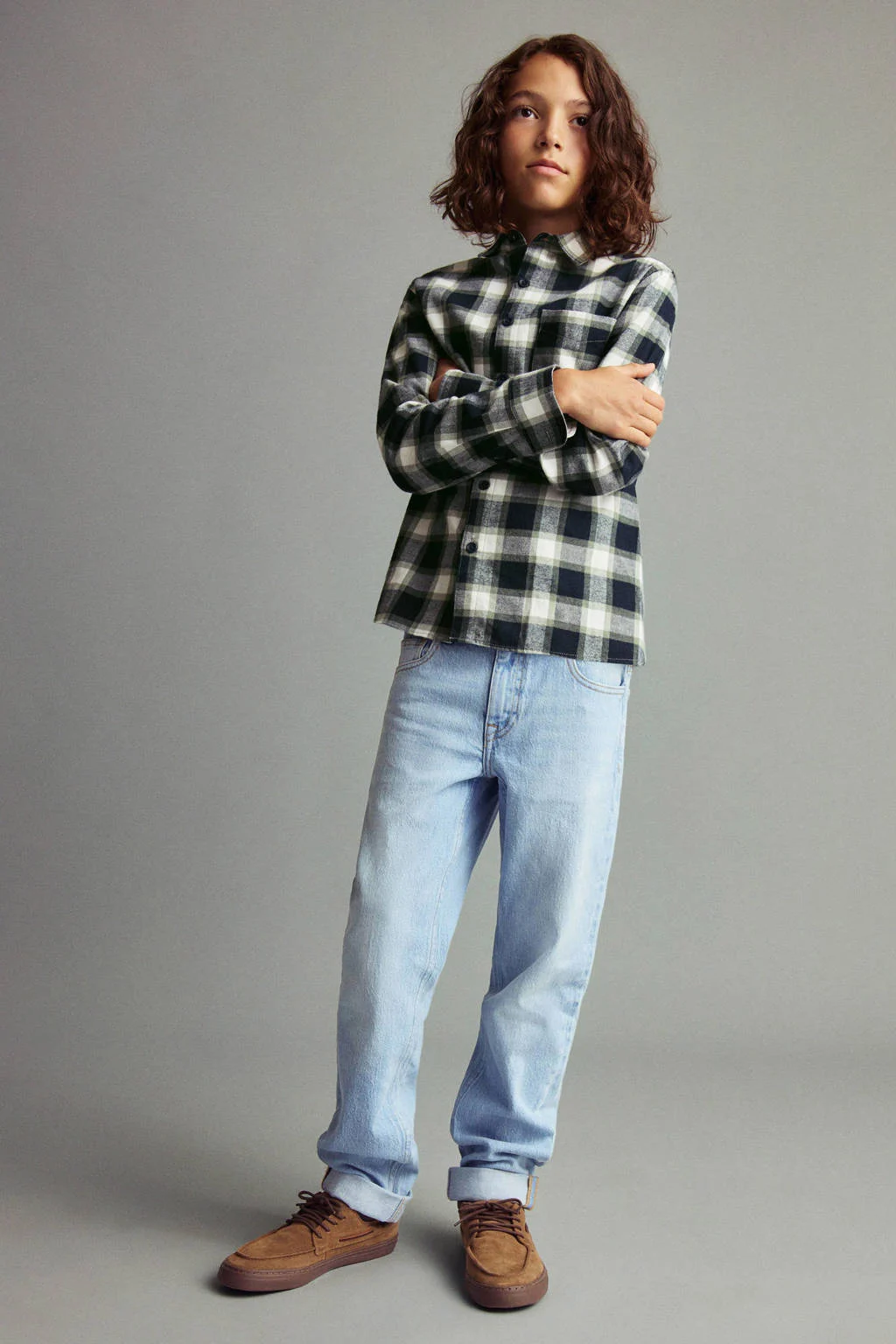 Mango Kids overhemd donkerblauw