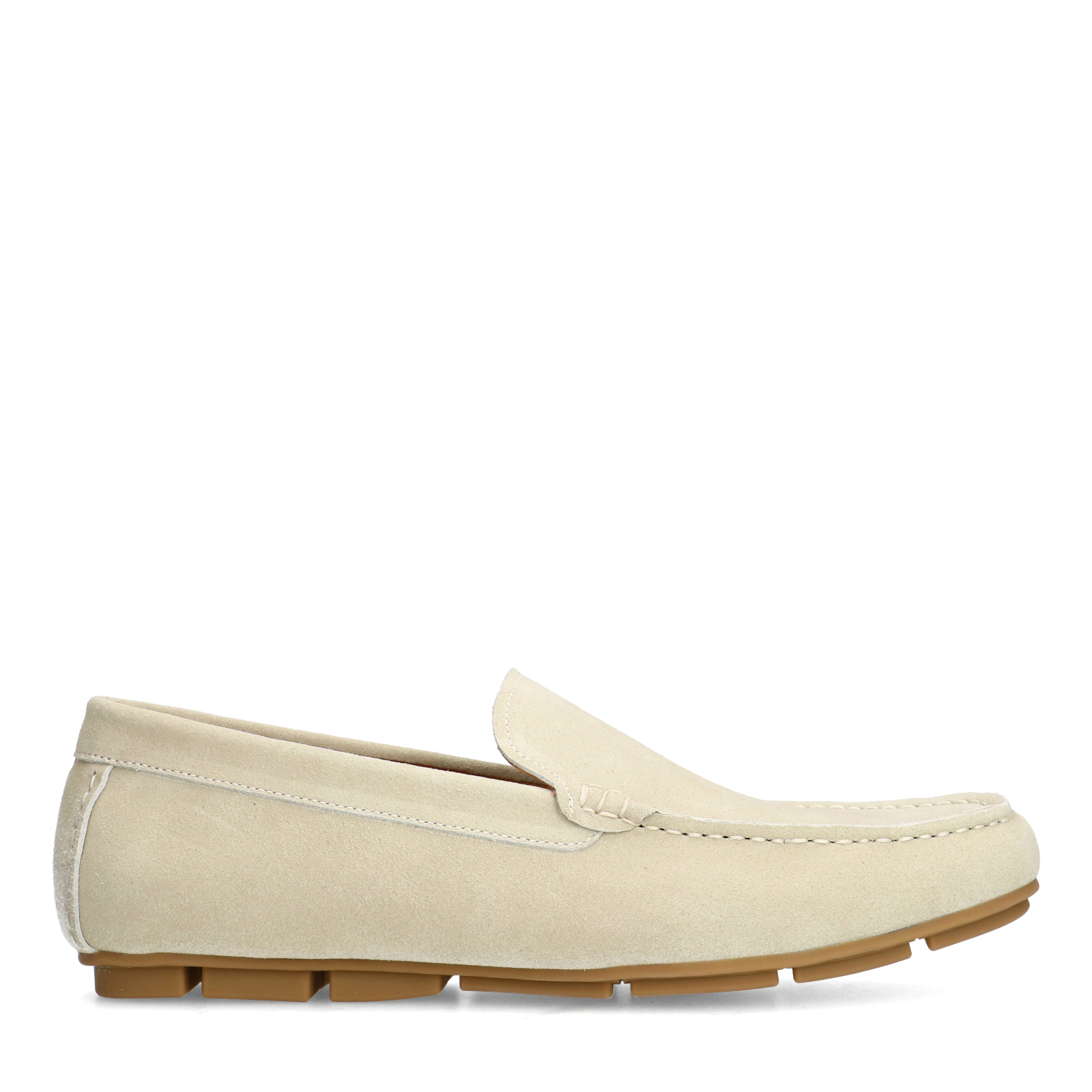 Beige suède loafer