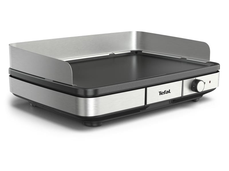 Tefal Tischgrill Maxi Plancha Schwarz/Silber XXL-Elektrotischgrill