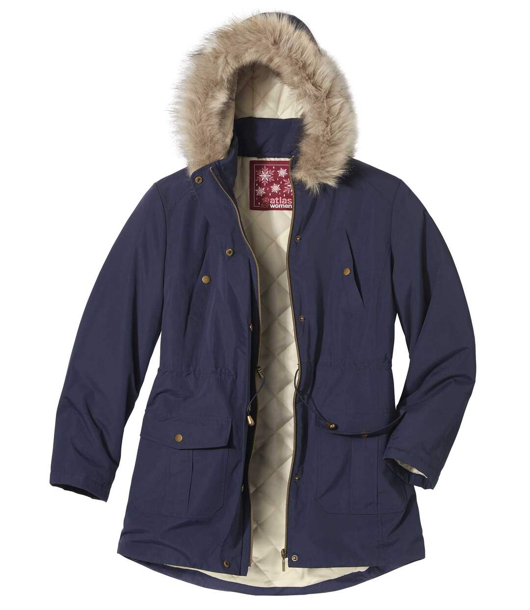Parka Microtech à Capuche Fausse Fourrure