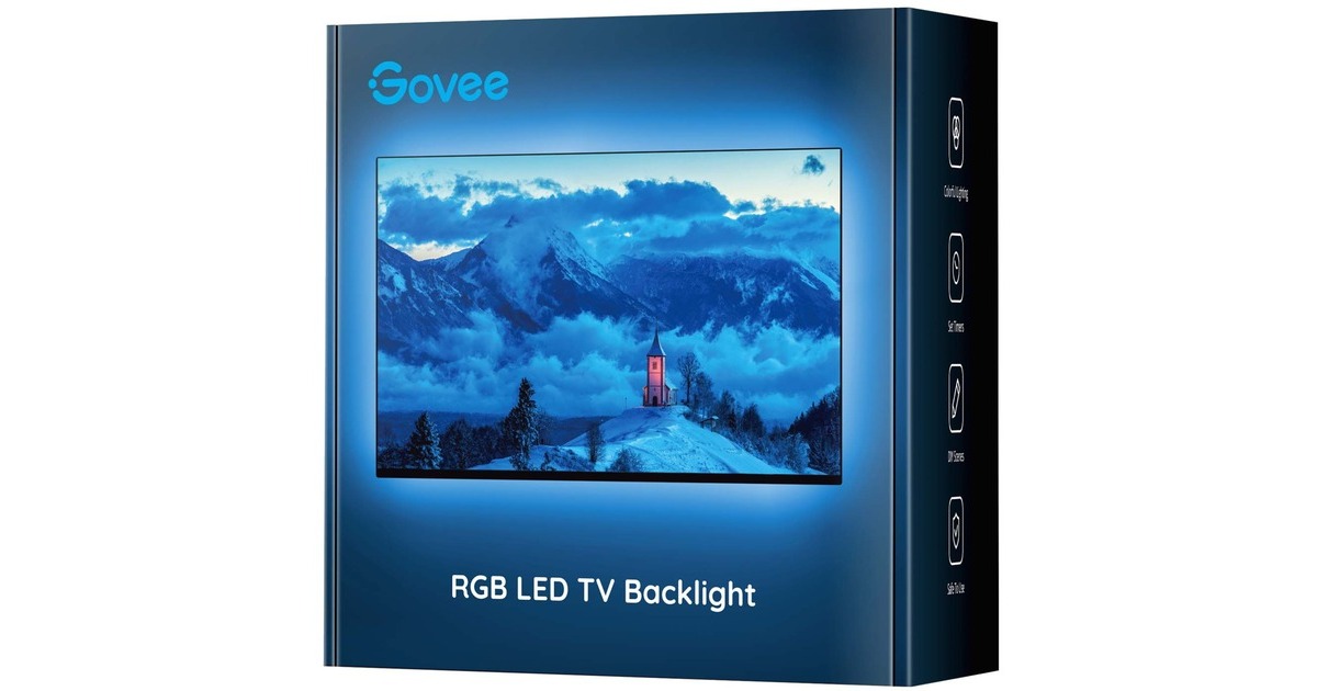 GoveeH6179 RGB Bluetooth LED Backlight sfeerverlichting  (3 meter, voor 46 - 60 inch tv's)