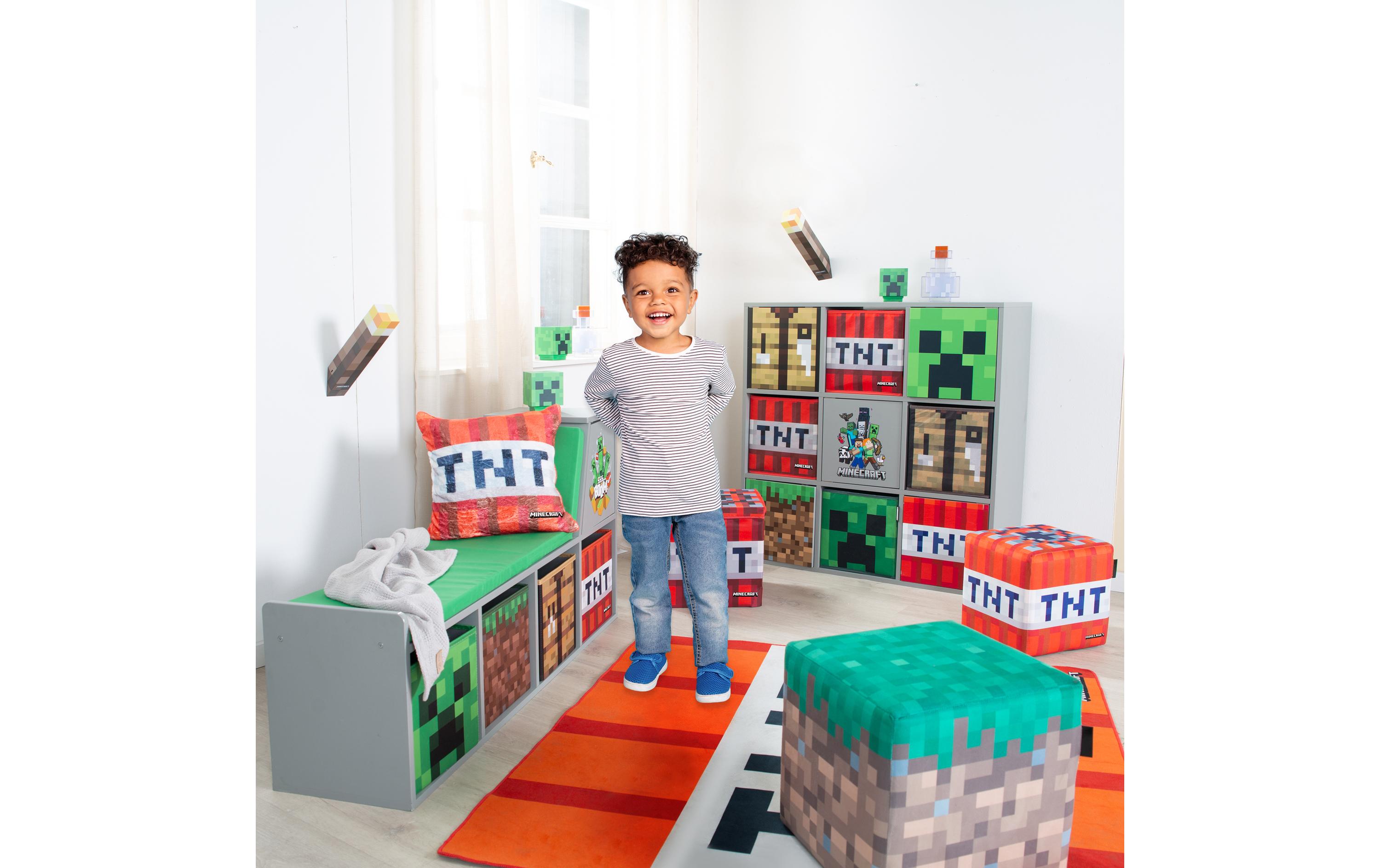 Minecraft Sitzbank/Leseregal<br>Multifunktionales und cooles Minecraft-Design