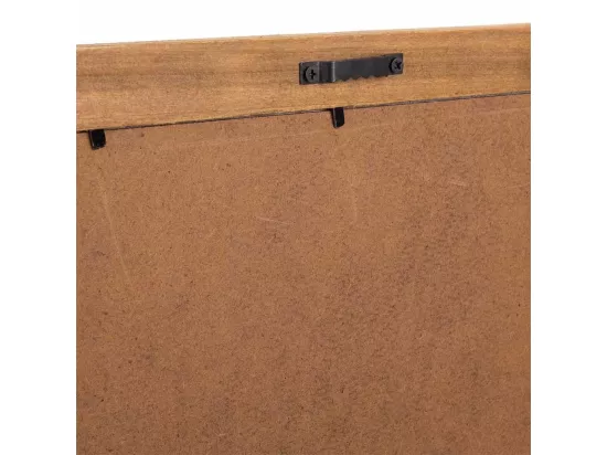 Cadre en bois et tissu imprimé