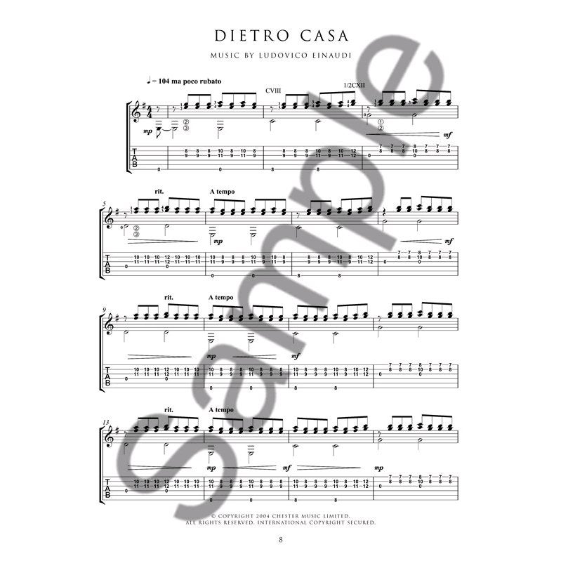 Wise Publications - L. Einaudi: The Classical Guitar Collection