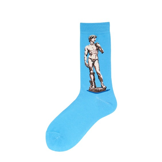 (1 Paar) Unisex Strick Socken Fashion Strümpfe Berühmte Kunst (One Size) - Skulptur